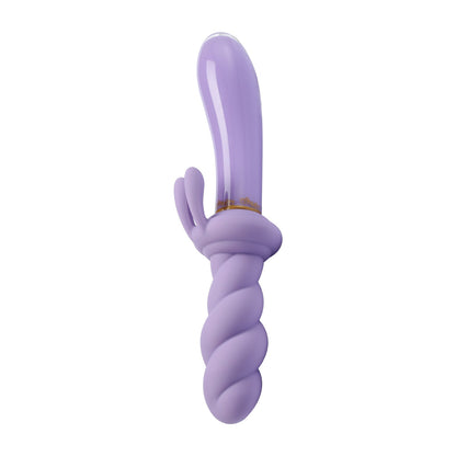 Vibrador de cristal ecológico Jade TWIST con forma de conejo