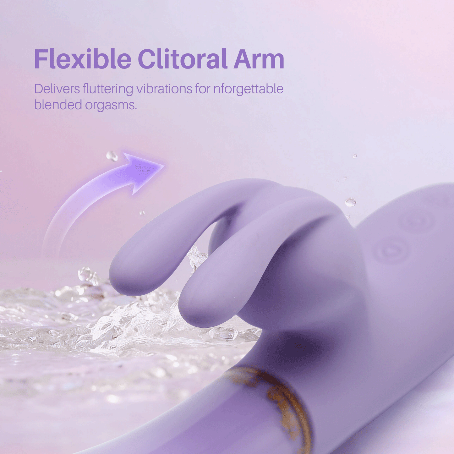 Heavenly Tickler|Vibrador de conejo de cristal ecológico