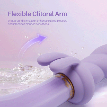 Vibrador de cristal ecológico Jade TWIST con forma de conejo