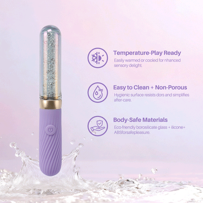 Diamond Glitter|Eco-friendly Glass Vibrator