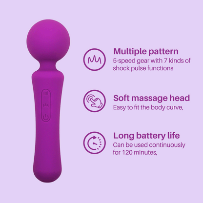 Spot On | Powerful Premium Silicone Wand Purple