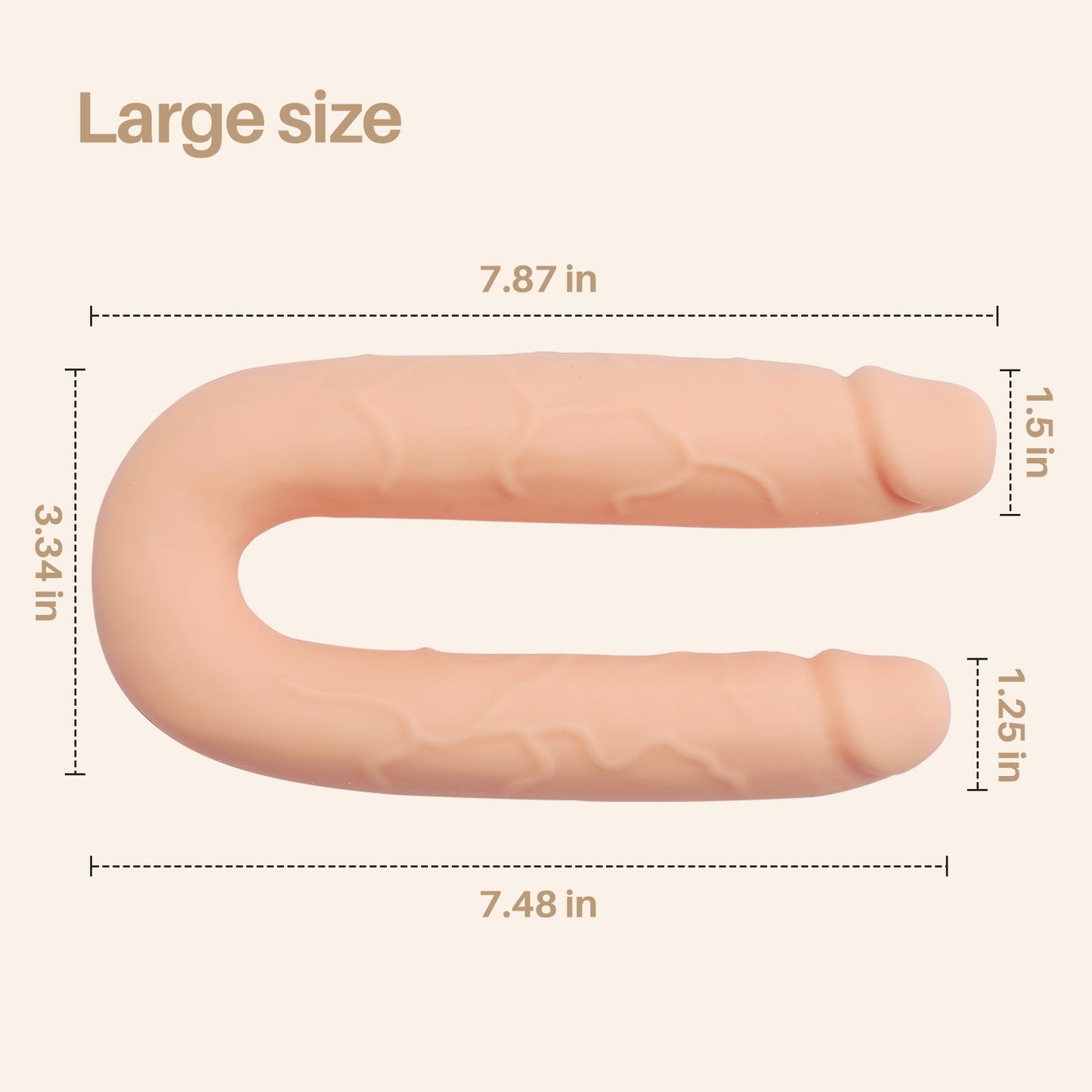 Double Standard| U Shape Double Ended Dildo