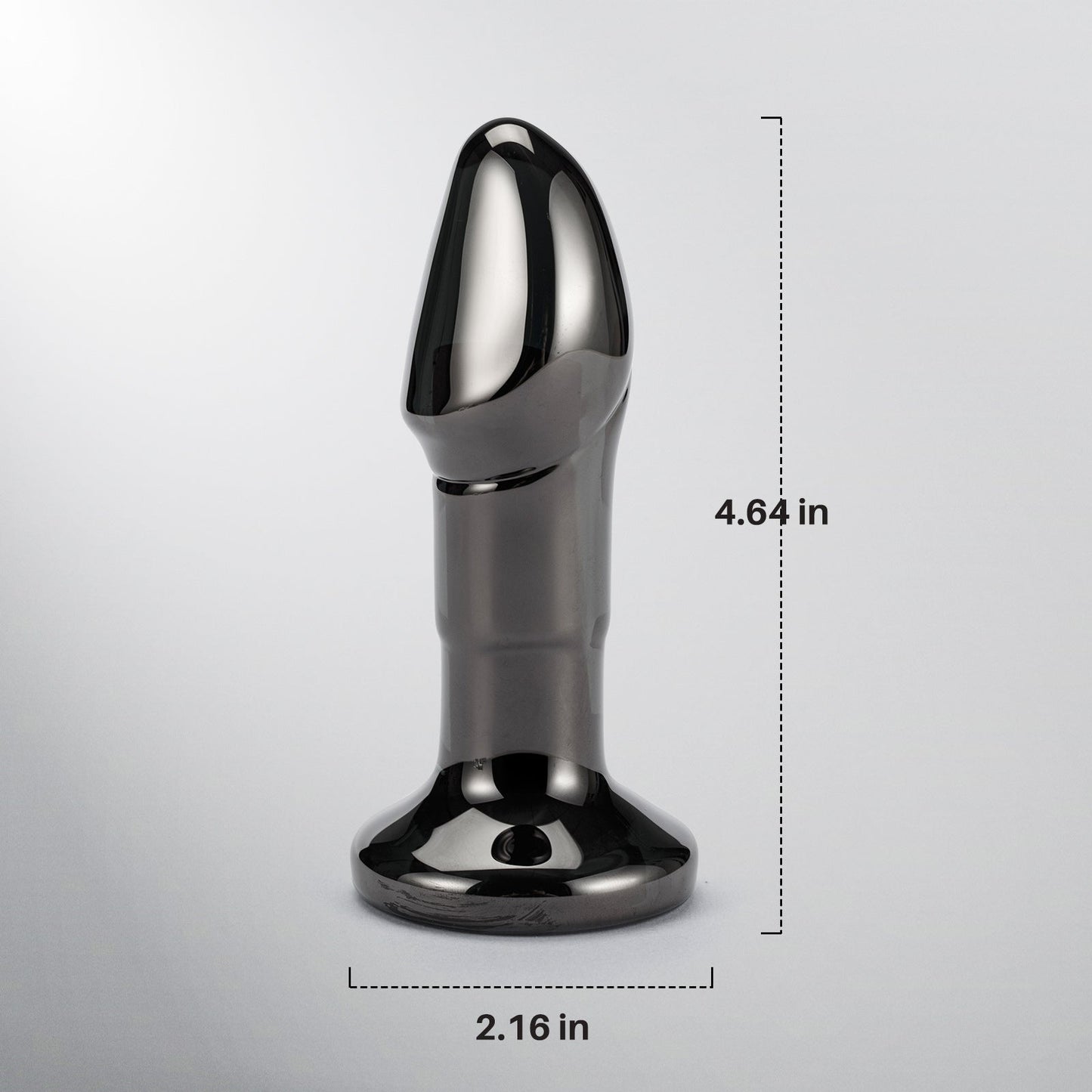 Black Opal|Glass Butt Plug Vibrator