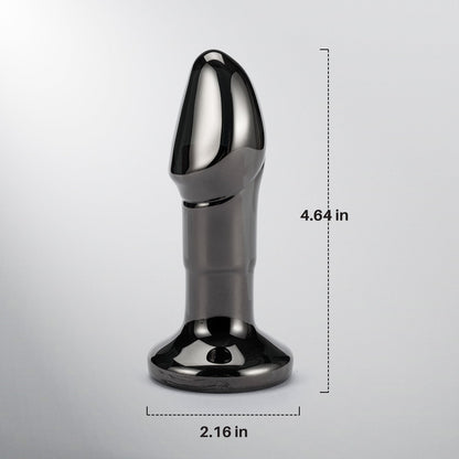 Black Opal|Glass Butt Plug Vibrator