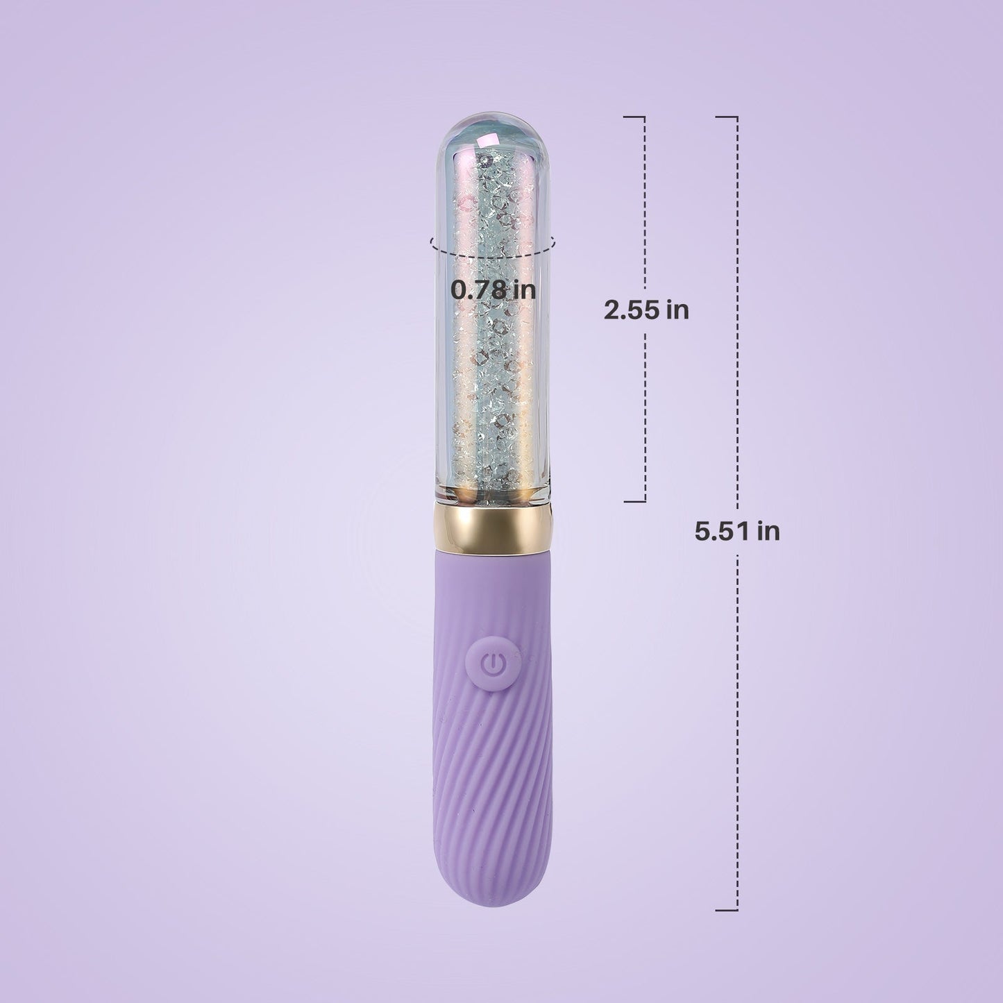 Diamond Glitter|Eco-friendly Glass Vibrator