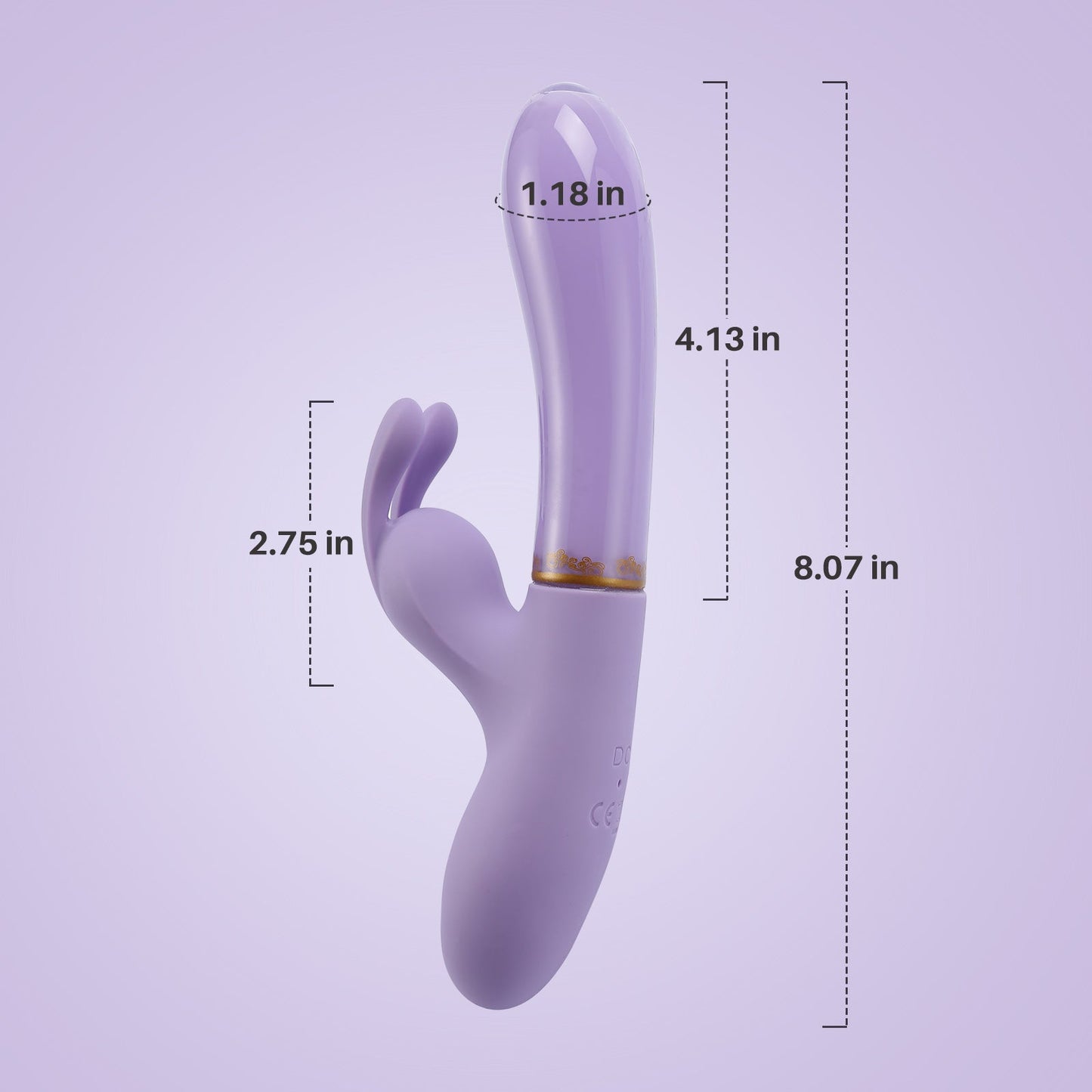 Heavenly Tickler|Vibrador de conejo de cristal ecológico