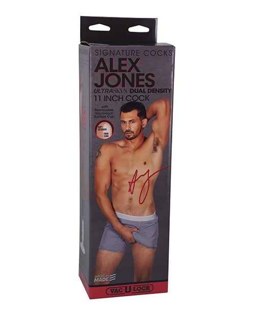 Official Doc Johnson Alex Jones 11 inch signature replica dildo in original product packaging box