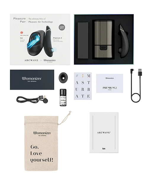 Arcwave Ion / Womanizer Premium 2 Pleasure Pair - Black1