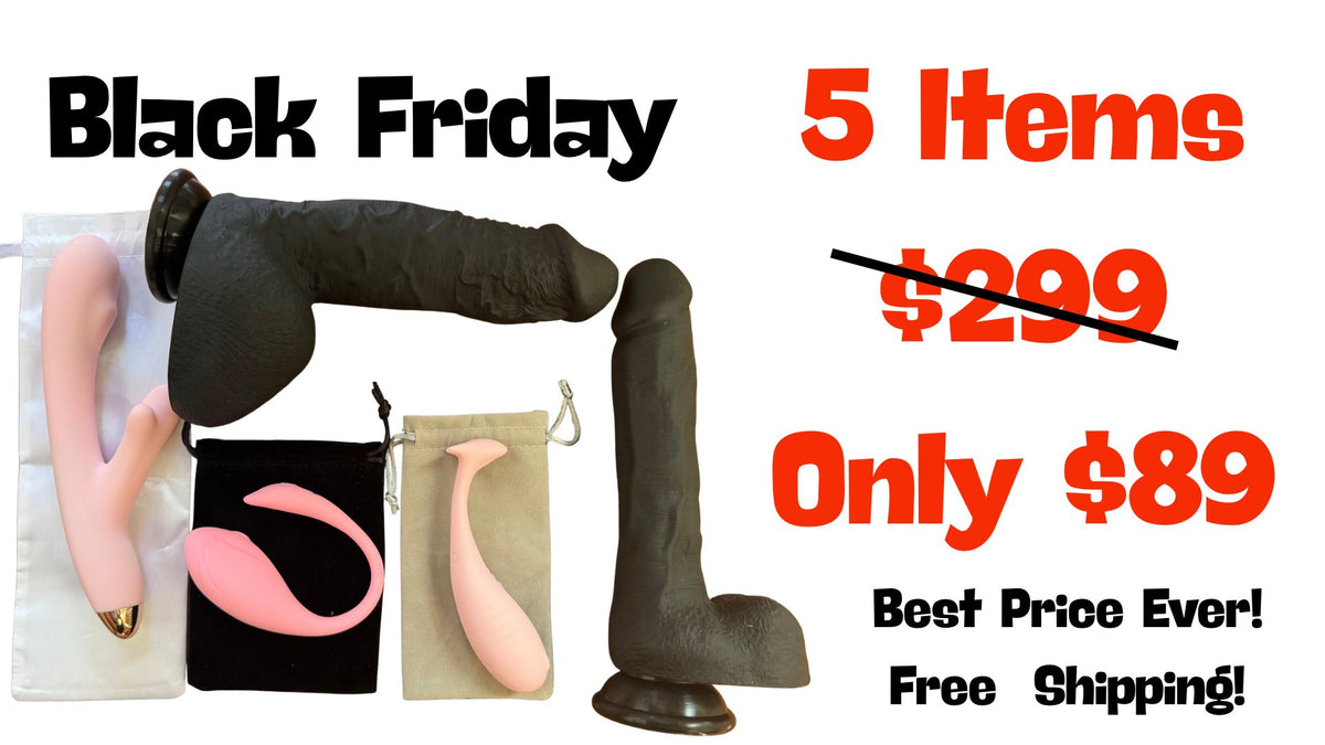 Black Friday Mega Bundle: 5-Piece Complete Pleasure Collection ($299 Value)
