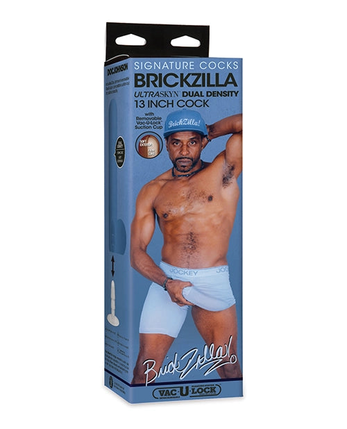 Official Doc Johnson Brickzilla 13 inch signature replica dildo in original product packaging box