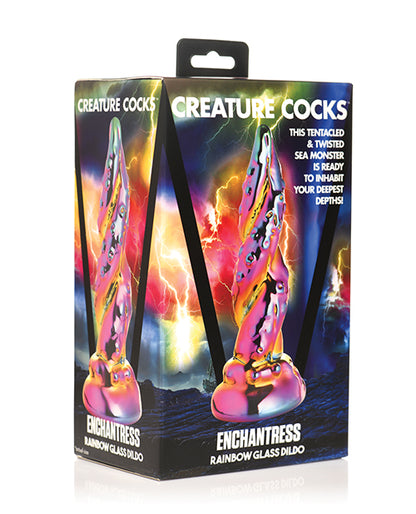 Creature Cocks Enchantress Rainbow Glass Dildo | Kraken Tentacle Toy