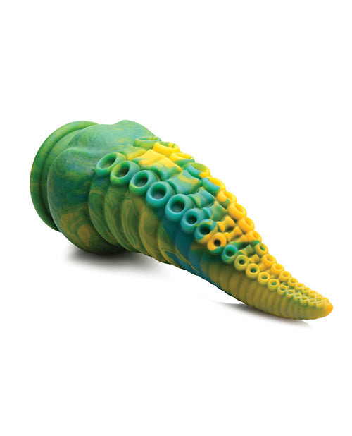 Creature Cocks Monstropus Tentacle Dildo | Green/Yellow Silicone