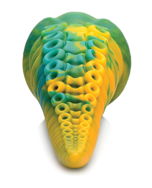Creature Cocks Monstropus Tentacle Dildo | Green/Yellow Silicone