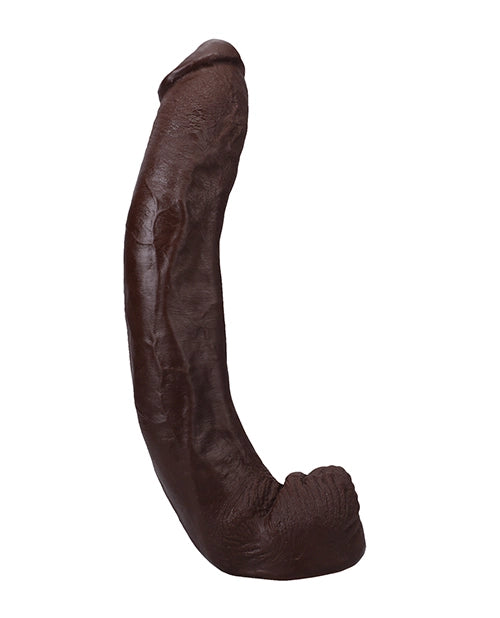 Front angle view of the massive Dredd dual density molded clone dildo