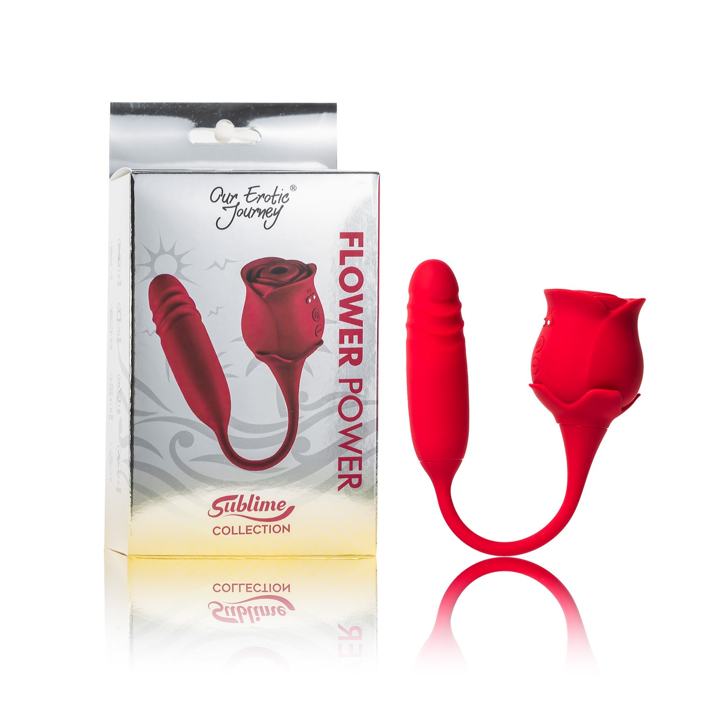 OEJ Flower Power|Duo Function Rose Vibrator | California Brand