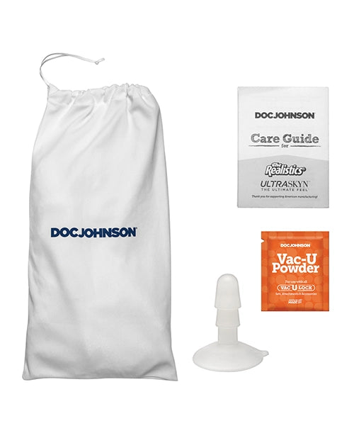 Girthmasterr true-to-life dildo complete set with hygiene storage bag and accessories