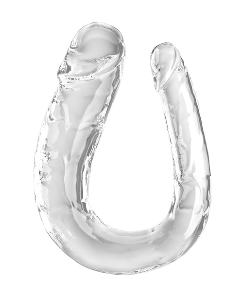 King Cock Clear Large Double Trouble Dildo | 17.5" Clear