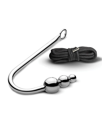 Master Series Roped Beaded Anal Hook w/Rope