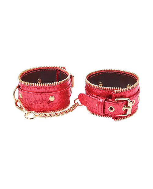 Nobü Fetish HC8|Luxury Padded Fetish Handcuffs  Red/Gold