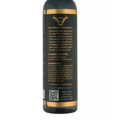 Bottle with label and QR code on a white background
