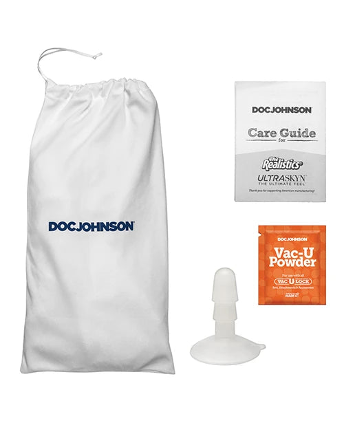 Signature Cocks 8" Silicone Cock w/Removable Vac-U-Lock Suction Cup - Owen Grey1
