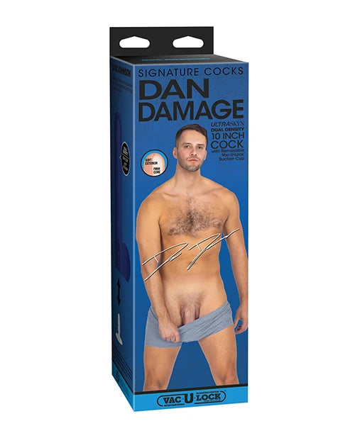 Signature Cocks ULTRASKYN 10" Cock w/Removable Vac-U-Lock Suction Cup - Dan Damage6