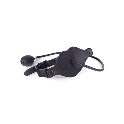 Spartacus Inflatable Dildo Gag with Hand Pump | Leather & Silicone BDSM Gear