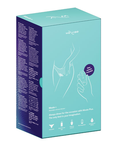 We-Vibe Moxie+ App-Controlled Panty Vibrator | Aqua