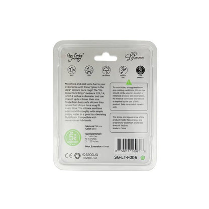 Go Glow| Premium Cock Rings-3 Sizes Set